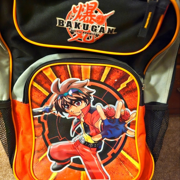 Bakugan Battle Brawlers Rolling Backpack 16" Boys School Book Bag Nintendo - Picture 1 of 8